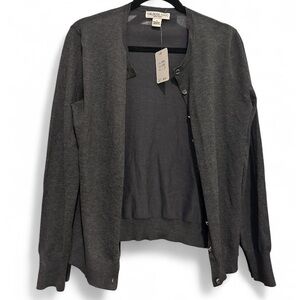 Chic Heather Gray Knit Cardigan